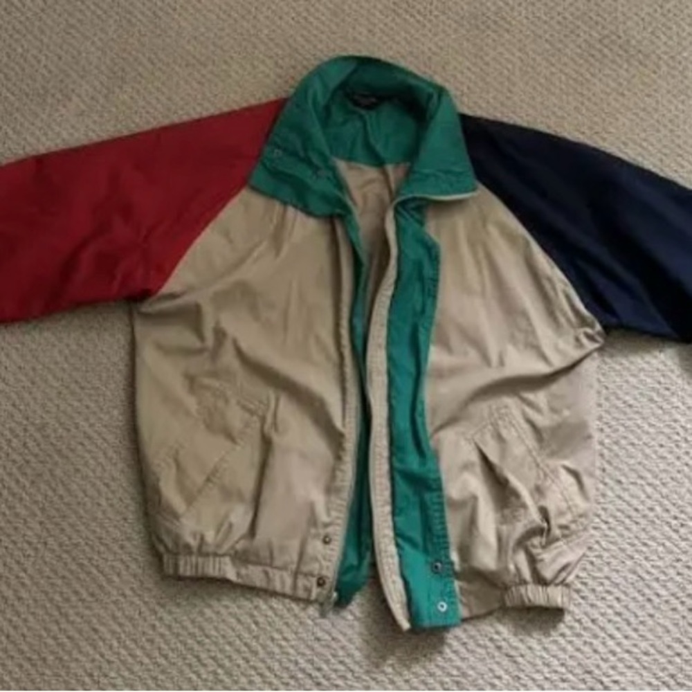 Christian Dior color block vintage windbreaker jacket